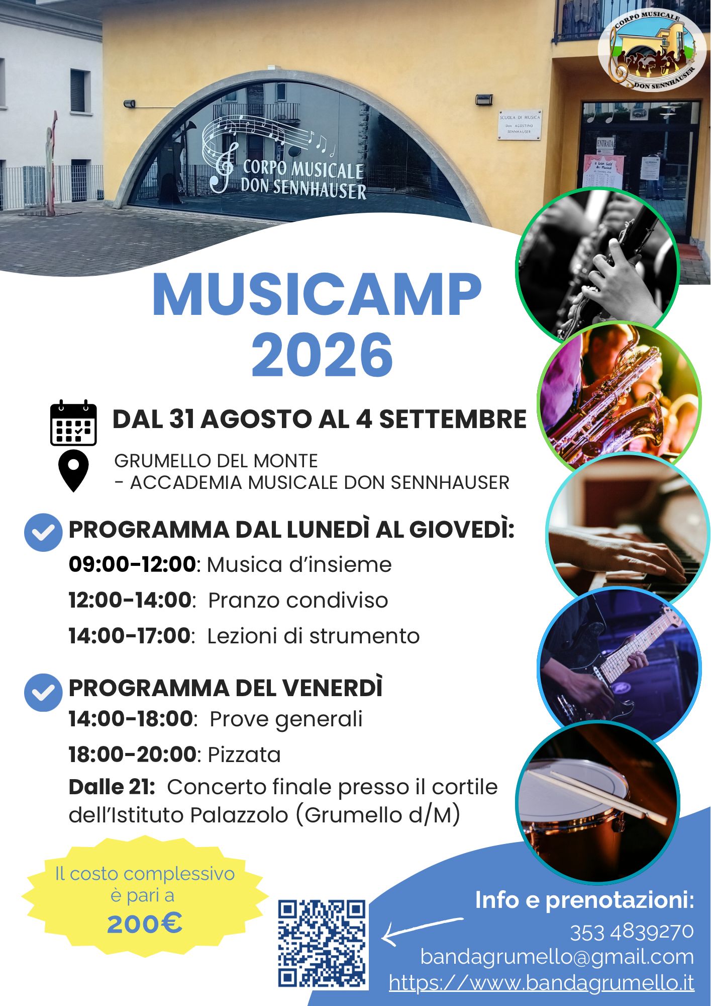 Locandina Campus Musicale 2026