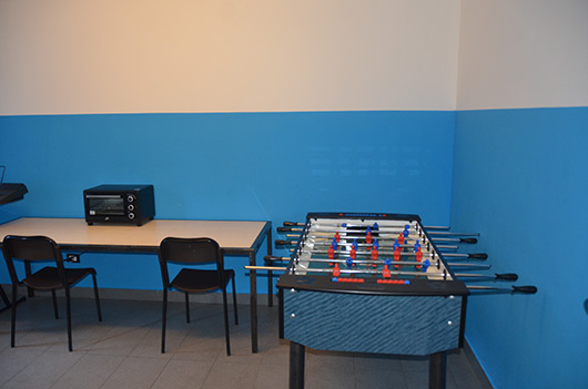 Area svago con Calcio Balilla