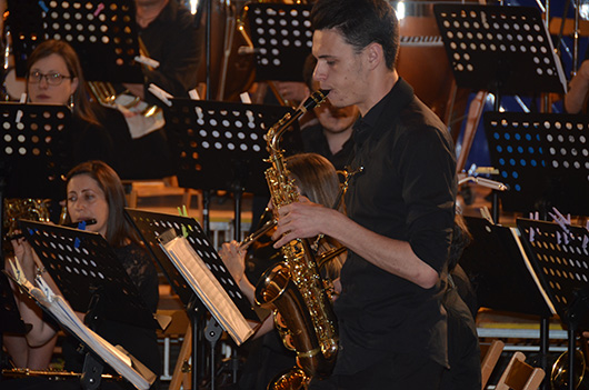 Solo di Sax Alto durante un Concerto della Banda Musicale di Grumello del Monte