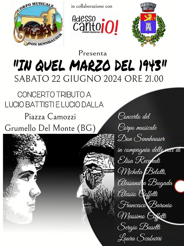Locandina Concerto Estivo In quel marzo del 1943